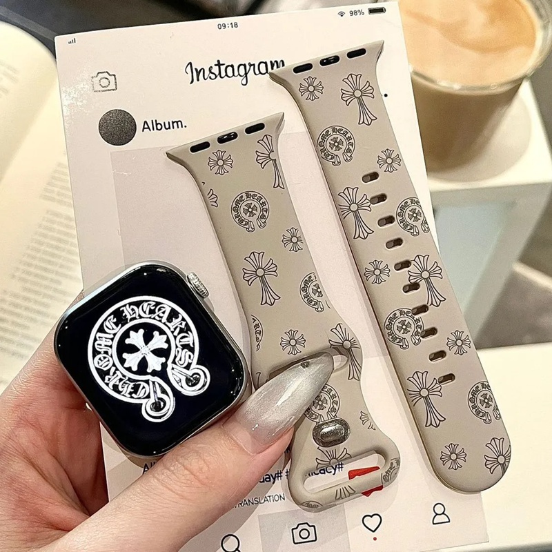  Chrome Heartsアップルウォッチ11 10 9 Ultra2 49mmバンド