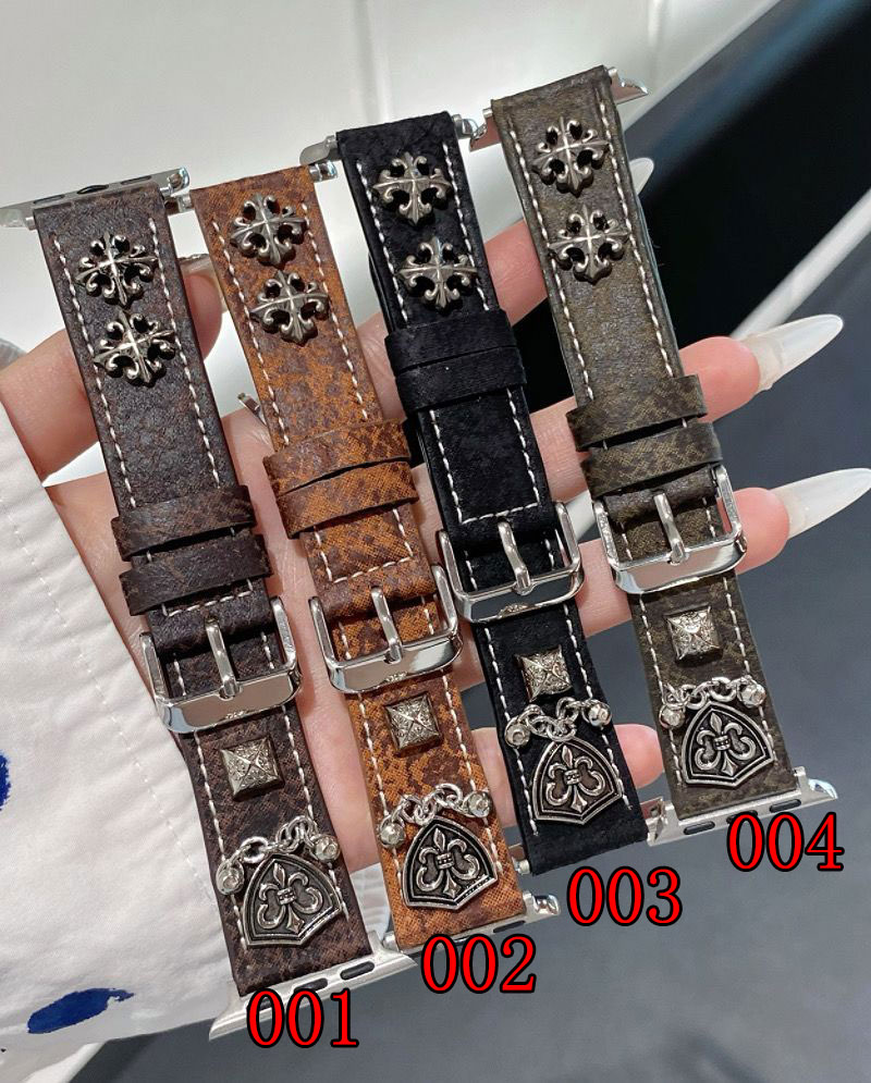 Chrome Heartsアップルウォッチ11/7/8/9 10ベルト