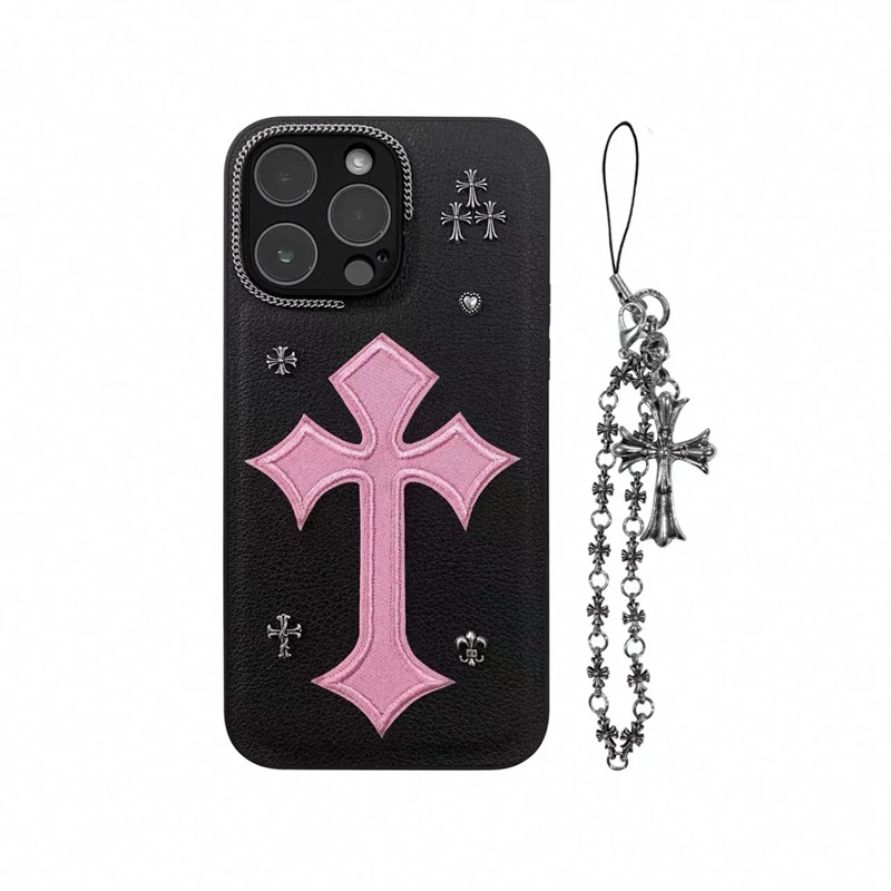 Chrome Heartsアイフォン16 plus 15 16 17pro max カバー