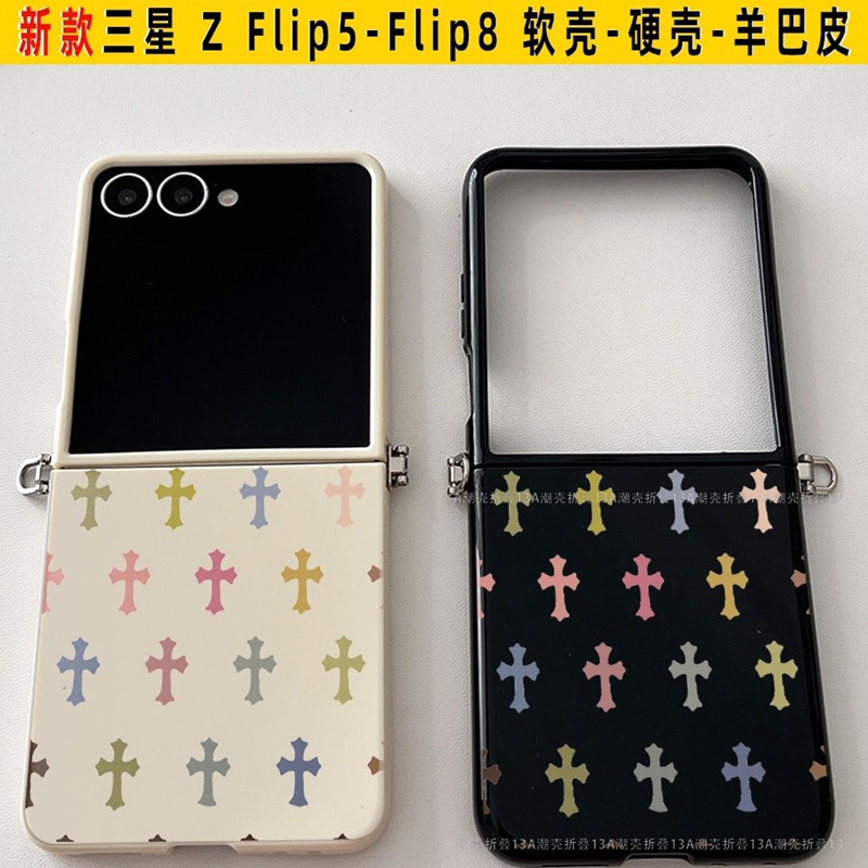 クロムハーツgalaxy z flip8 7 6 5 4 3スマホケース