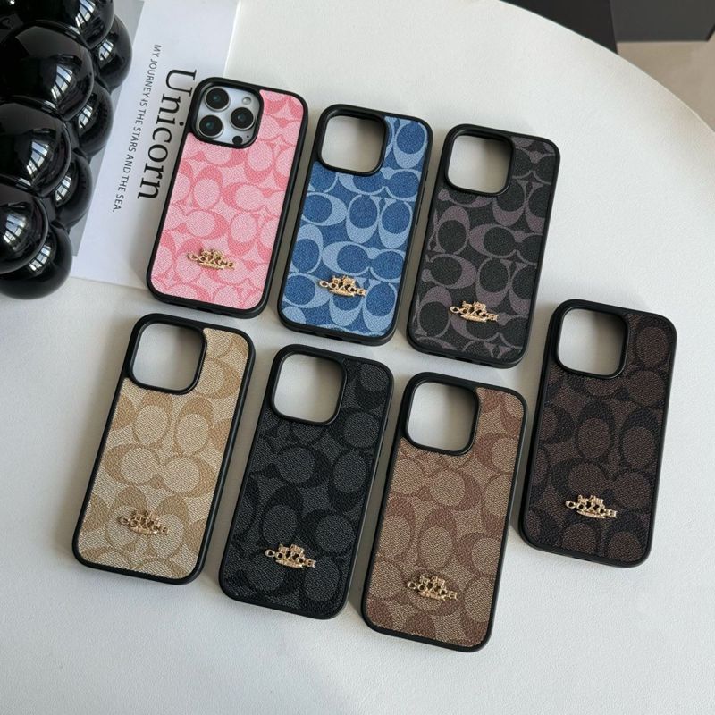 Coach アイフォン16 plus15 14+ 16 17pro max カバー