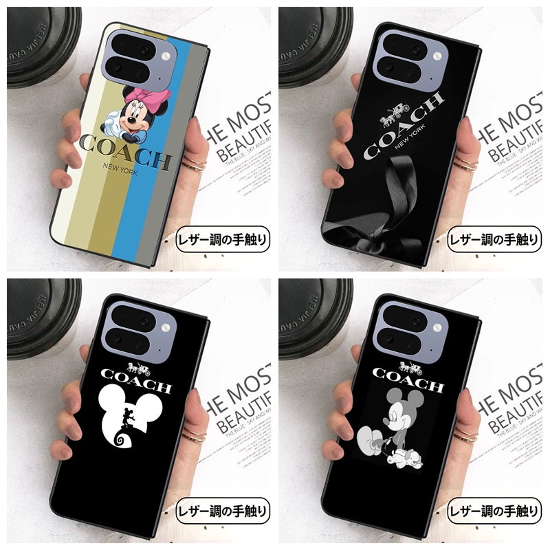 Coachグーグル ピクセルPro 11 10 9 foldカバ