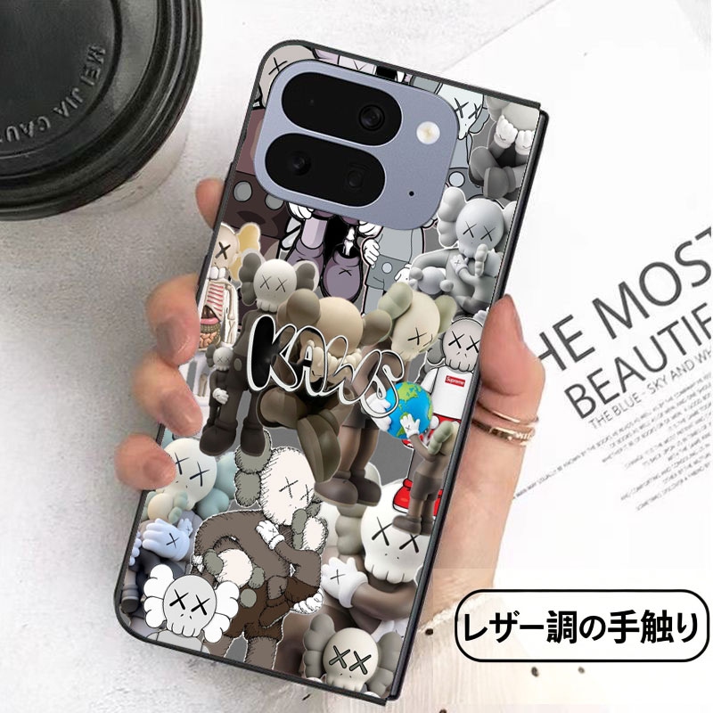 カウズ高品質Google Pixel Pro 11 10 9 foldスマホケース