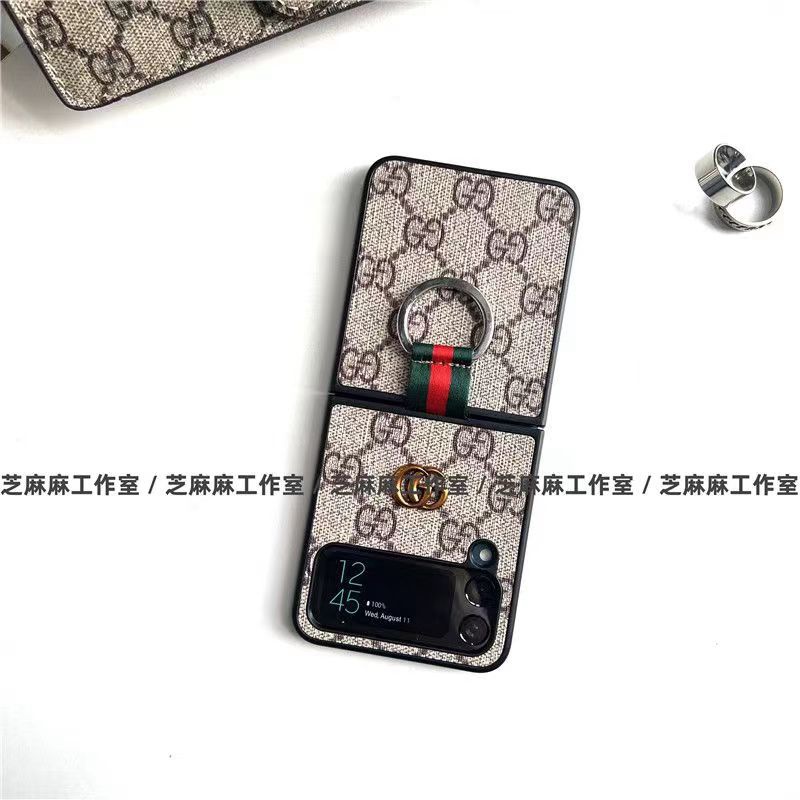 ブランドグッチ galaxy z flip4/3ケース