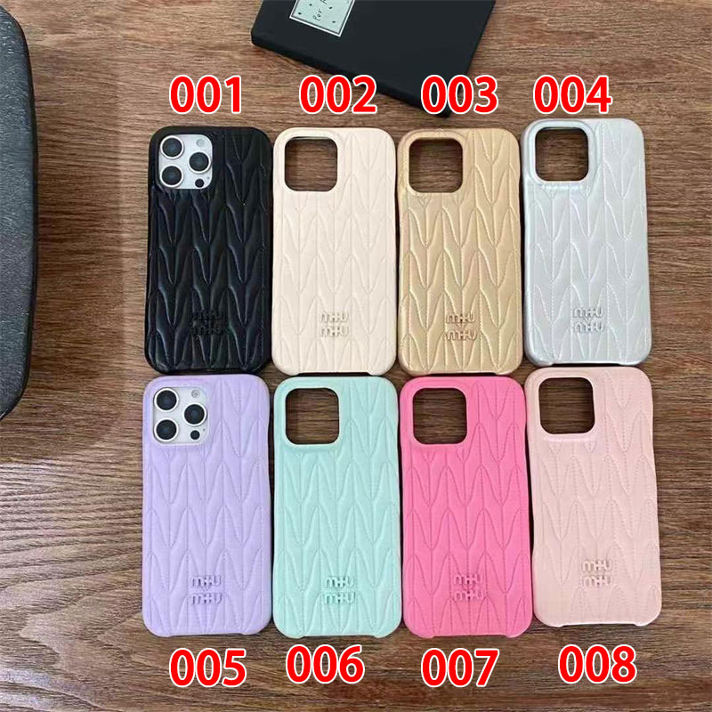 ミュウミュウiphone 16  pro max15 14 13 12 ケース
