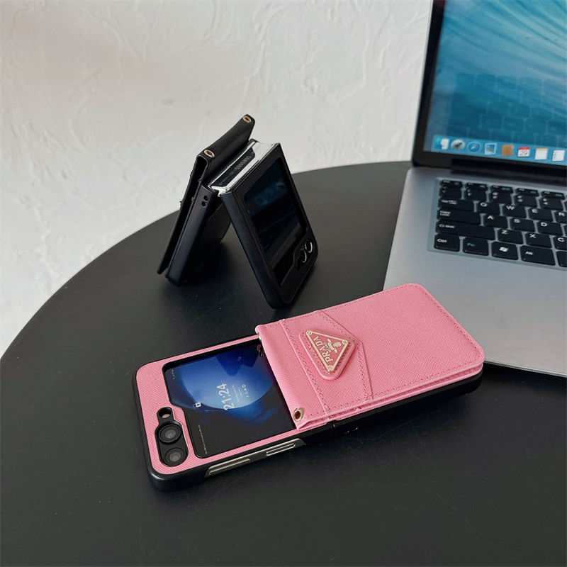 Prada プラダブランドgalaxy z flip 6 5 4 fold5 6 2024ケース折り畳み可ギャラクシー z fold6 5 4 3ケース