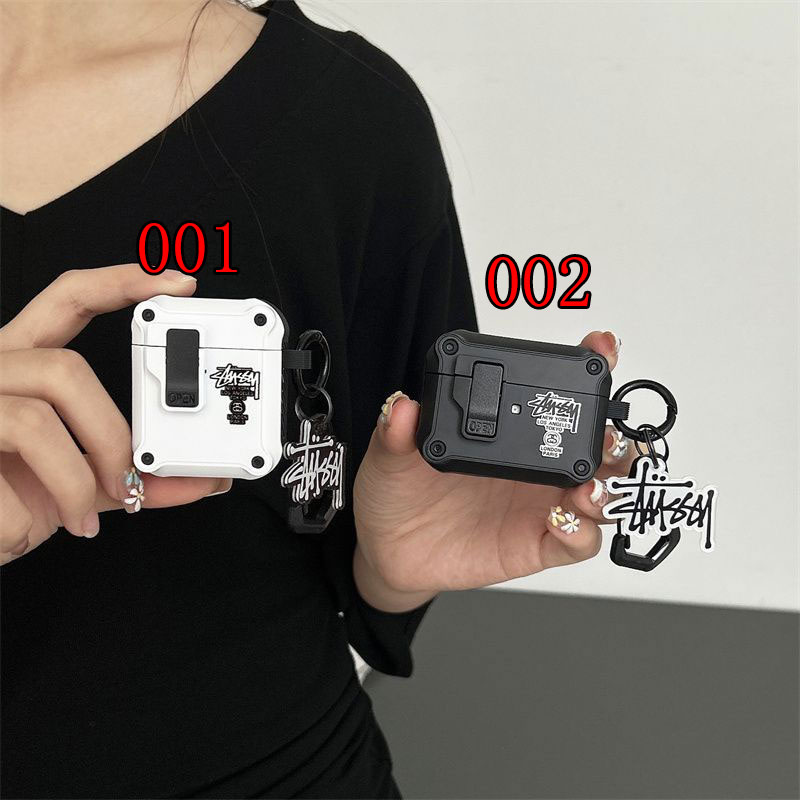 ステューシー airpods4カバー 耐衝撃 